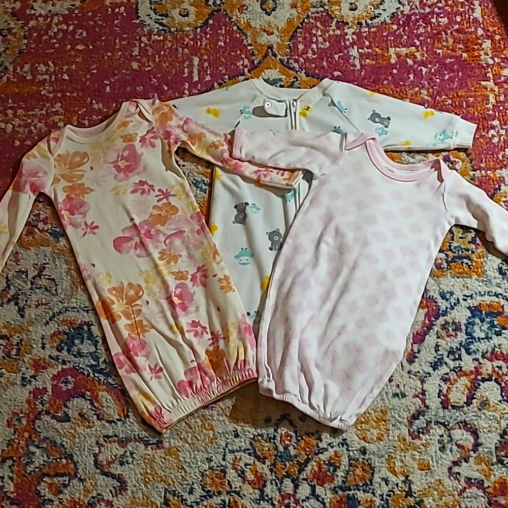 0-6 month baby sleeper gowns